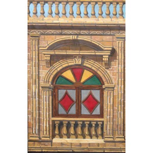 S. M. Fawad, Near Zainab Market Karachi, 25 x 15 Inch, Oil on Canvas, Realistic Painting, AC-SMF-155